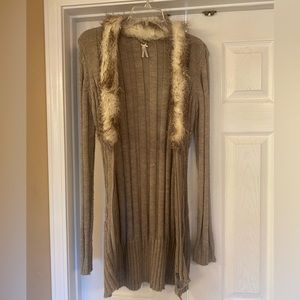 Fun Lapis zippered cardigan.